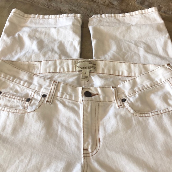 Abercrombie and Fitch White Denim Jeans size 8 - Picture 10 of 14